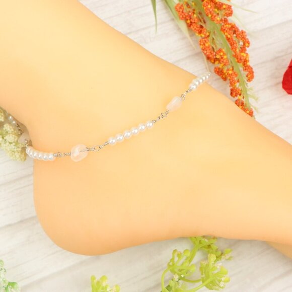 "Handmade Anklet – Elegant & Delicate Jewelry for Women | UNVRC1388 - Picture 2 of 10